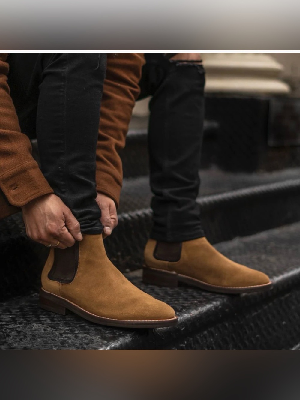 Thursday Boot Co.  Honey Suede Duke Chelsea Boot - Size 9 US